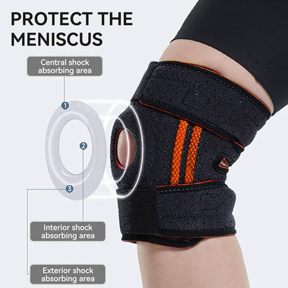Knee Brace with Adjustable Strap Knee Support & Pain Relief for Sport Running